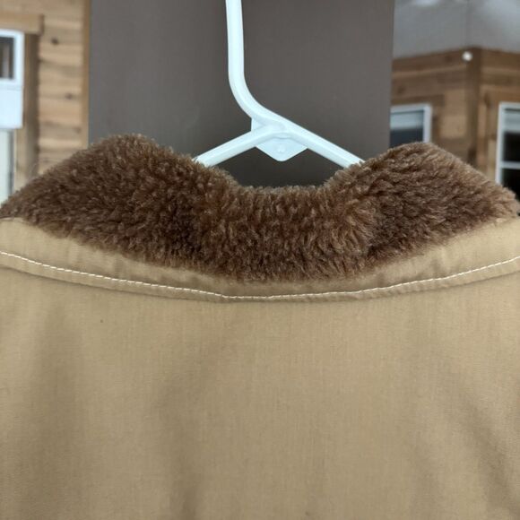 VNTG Cal Craft Barn Coat Men L Brown Lined Chore Jacket Work Farm Ranch Hunt USA - Picture 5 of 13
